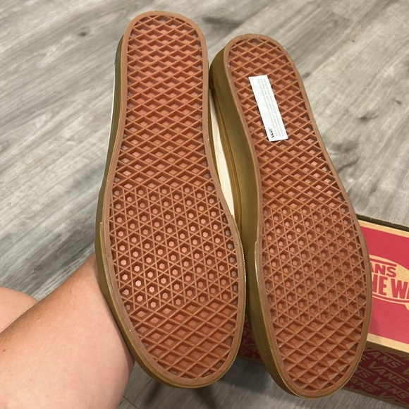 New Men’s sneakers VANS SK8-LOW SHOES - GUM BLANC DE BLANC White/Black Size 13 - Picture 4 of 7